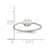 Sterling Silver Polished Smiley Face Twisted Ring, 1.4 mm - View 5