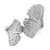 Sterling Silver Rhodium-Plated Polished Ginkgo Leaf Ring, 2.4 mm - View 4
