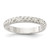 Sterling Silver Chain Inlay Design 3 mm Band Ring