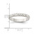 Sterling Silver Chain Inlay Design 3 mm Band Ring - View 4