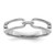 Sterling Silver Rhodium-Plated Polished Ring, 2.8 mm