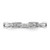 Sterling Silver Rhodium-Plated Cubic Zirconia Link Ring, 2 mm - View 4