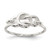 Sterling Silver Polished Fancy Knot Ring, 1.4 mm