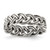 Sterling Silver Oxidize and Polished 6 mm Braided Band Ring