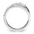 Sterling Silver Rhodium-Plated Fancy Cubic Zirconia Ring, 7.1 mm - View 2