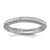 Sterling Silver Rhodium-Plated Cubic Zirconia 3 mm Eternity Band