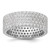 Sterling Silver Rhodium-Plated 6 mm Cubic Zirconia Eternity Band