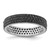 Sterling Silver Rhodium-Plated Black Spinel 5 mm Band Ring