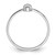 Sterling Silver Rhodium-Plated Pear Shaped Cubic Zirconia Ring, 1.3 mm - View 2