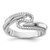Pure Fire Sterling Silver Rhodium-Plated Fancy Cubic Zirconia Ring, 3 mm