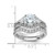 Sterling Silver Rhodium-Plated Cubic Zirconia Engagement Ring and Band Set - View 5