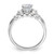 Sterling Silver Rhodium-Plated Polished Cubic Zirconia Engagement Ring and Band Set, 1.3 mm - View 2