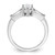 Pure Fire Sterling Silver Rhodium-Plated Fancy Marquise Cubic Zirconia Ring - View 2