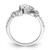 Pure Fire Sterling Silver Rhodium-Plated Fancy Cubic Zirconia Ring, 1.6 mm - View 2