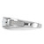 Sterling Silver Rhodium-Plated Cubic Zirconia Ring, 7.8 mm Top Width, 7 mm Top Length - View 3