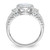 Sterling Silver Rhodium-Plated Cubic Zirconia Rope Design Ring - View 2