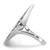 Sterling Silver Rhodium-Plated Polished Abalone Leaf Ring, 2.3 mm - View 3
