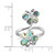 Sterling Silver Rhodium-Plated Polished Abalone Double Butterfly Ring, 2.1 mm - View 5