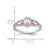 Sterling Silver Rhodium-Plated Nano Crystal and Cubic Zirconia Ring - View 5
