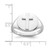 Sterling Silver Rhodium-Plated Polished Cross Men'S Ring - View 5