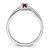 Sterling Silver Rhodium-Plated African Ruby Men'S Ring - View 2