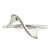 Sterling Silver Solid Wavy Ring, 1 mm - View 5