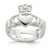 Sterling Silver Claddagh Ring, 2 mm - QR955