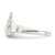 Sterling Silver Solid Claddagh Ring, 2 mm - QR957 - View 4