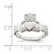 Sterling Silver Claddagh Ring, 2 mm - QR958 - View 3