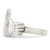 Sterling Silver Claddagh Ring, 2 mm - QR958 - View 4