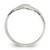 Sterling Silver Solid Claddagh Ring, 2 mm - QR960 - View 2