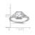Sterling Shimmer Sterling Silver Rhodium-Plated Cubic Zirconia 41 Stone Open Back Ring - View 5