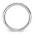 Rhodium-Plated Sterling Silver Stackable Expressions Polished Enameled Hope Ring, 3.5 mm - View 2