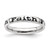 Rhodium-Plated Sterling Silver Stackable Expressions Polished Enameled Faith Ring, 3.5 mm