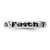 Rhodium-Plated Sterling Silver Stackable Expressions Polished Enameled Faith Ring, 3.5 mm - View 3