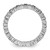 Rhodium-Plated Sterling Silver Stackable Expressions Hearts Black & White Diamond Ring - View 2
