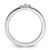 Rhodium-Plated Sterling Silver Stackable Expressions Dangle Heart 0.045ct Diamond Ring - View 2
