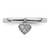 Rhodium-Plated Sterling Silver Stackable Expressions Dangle Heart 0.045ct Diamond Ring - View 4