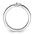 Rhodium-Plated Sterling Silver Stackable Expressions Heart Black & White 0.129ct Diamond Ring - View 2