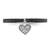 Rhodium-Plated Sterling Silver Stackable Expressions Heart Black & White 0.129ct Diamond Ring - View 4