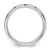 Rhodium-Plated Sterling Silver Stackable Expressions Polished Enameled Cross Ring, 4.5 mm - View 2
