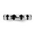 Rhodium-Plated Sterling Silver Stackable Expressions Polished Enameled Cross Ring, 4.5 mm - View 3