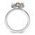 Rhodium-Plated Sterling Silver Stackable Expressions Polished Citrine Flower Ring, 2.25 mm - QSK112 - View 2