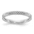 Sterling Silver Stackable Expressions Rhodium Ring - QSK1136