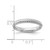 Sterling Silver Stackable Expressions Rhodium Ring - QSK1139 - View 3