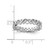 Sterling Silver Stackable Expressions Carved Band Ring - QSK1156 - View 3
