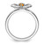 Rhodium-Plated Sterling Silver Stackable Expressions Polished Citrine Flower Ring, 2.25 mm - QSK117 - View 2