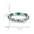Sterling Silver Stackable Expressions Lab-Created Emerald Ring - QSK1220 - View 4