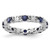 Sterling Silver Stackable Expressions Lab-Created Sapphire Ring - QSK1221 - View 6