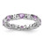 Sterling Silver Stackable Expressions Amethyst Ring - QSK1224